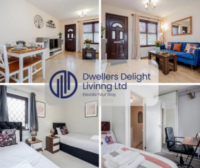 Dwellers Delight Living Ltd Serviced accommodation 2 Bed House, free Wifi & Parking, Prime Location London, Woodford